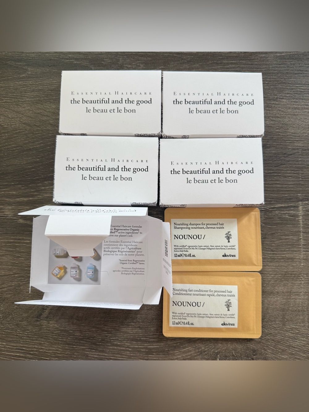 5X Davines NOUNOU Nourishing Shampoo 12ml/0.4oz + Conditioner 12ml/0.4oz Travel